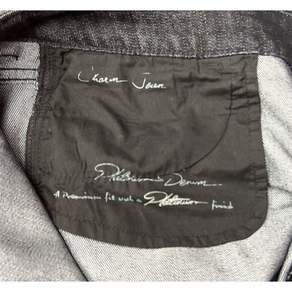 Chico's Platinum Charm Dark Wash Rhinestone Embellished Jeans Size 1.5 Regular - Picture 11 of 14